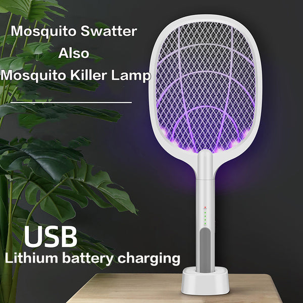 Anti Dengue Mosquitoes Racket Rechargeable Portable Mosquitoes Zapper