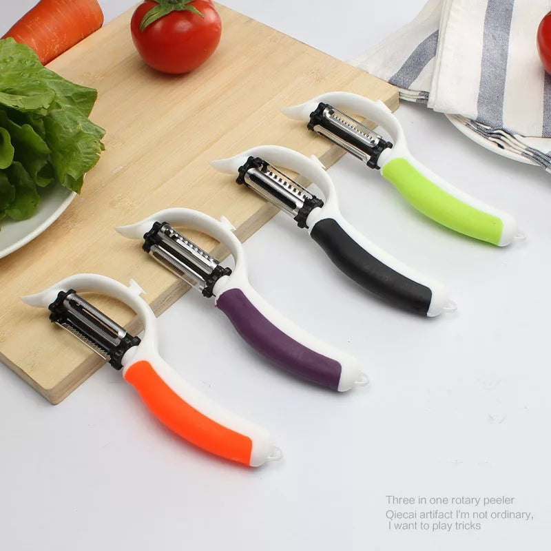 Multi-functional Peeler Fruit And Vegetable 5in1 Steel Slicer