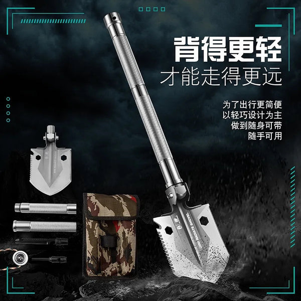 Foldable Multifunction Tactical Shovel Set