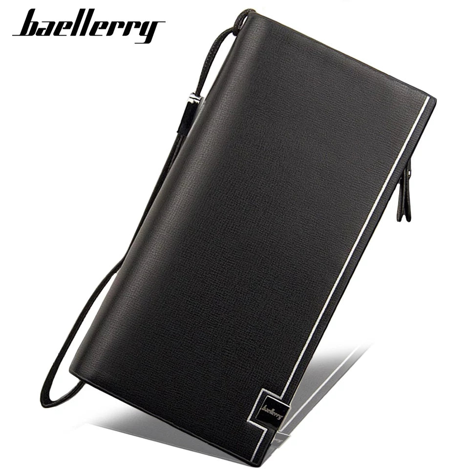 Baellerry Trifold Soft PU Leather Long Wallet