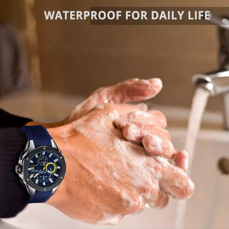 MEGIR 2053 Luxury Sports Waterproof Chronograph Watch