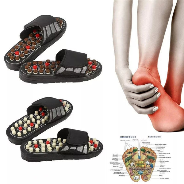 Acupressure & Magnetic Therapy Plastic Slippers Blood Circulation