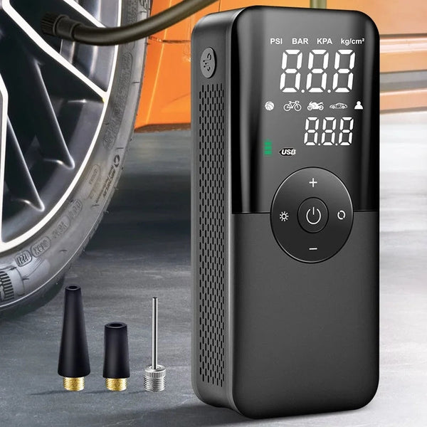 Digital Rechargeable Tyre Inflator & Power Bank Imported