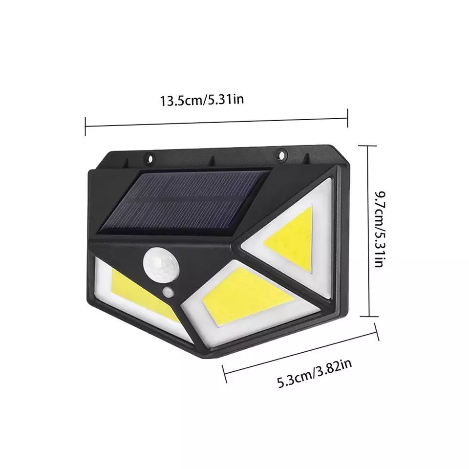 100 LED Solar Outdoor 3 Modes Motion Sensor Spotlights