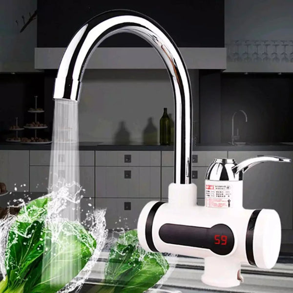 Instant Temperature Display Hot Water Heater Electric Faucet Kitchen Winter Warm (BL SMART)