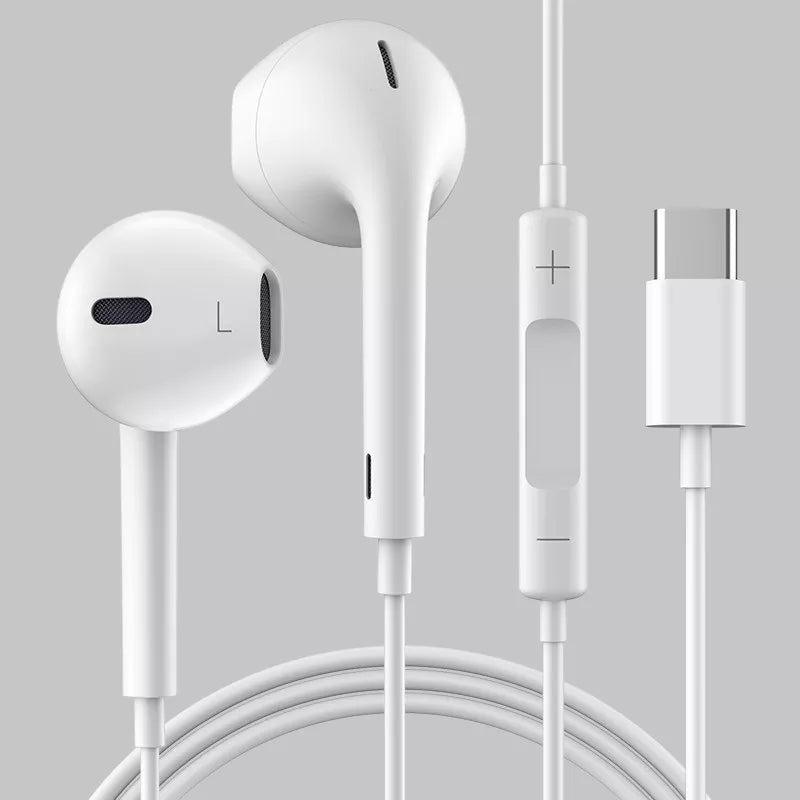 Original Stereo Earphones with Mic for iOS & Android