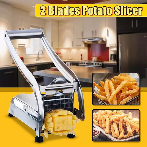 2 Blades High Quality Stainless Steel Potato Slicer