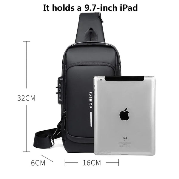 New Fashion Anti-Theft Sling Shoulder Bag With Password Lock