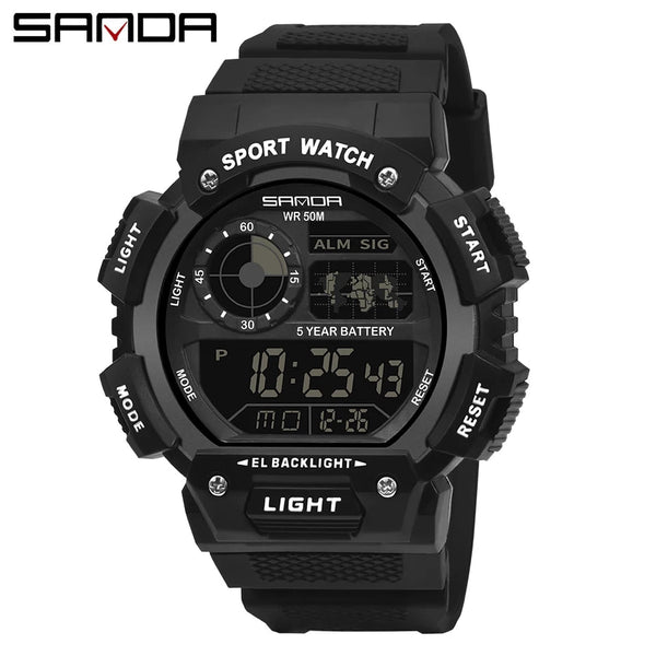 SANDA 6009 Sports Luxury Shockproof Waterproof Wrist Watch