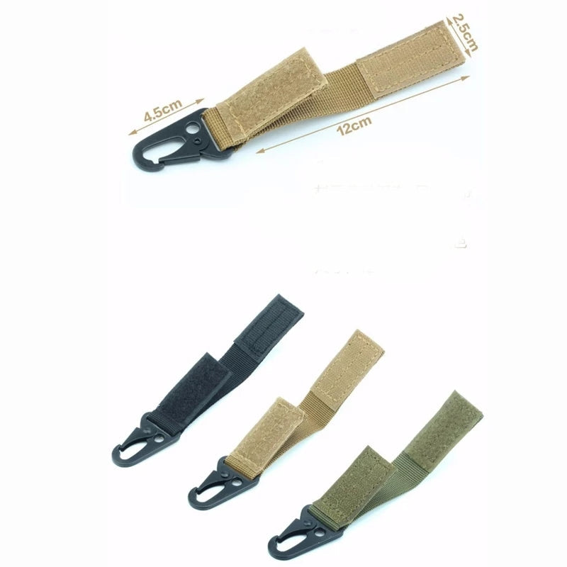 Nylon Tactical Keyring Chain Key Keeper Holder