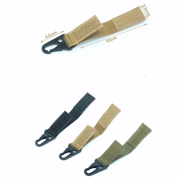 Nylon Tactical Keyring Chain Key Keeper Holder