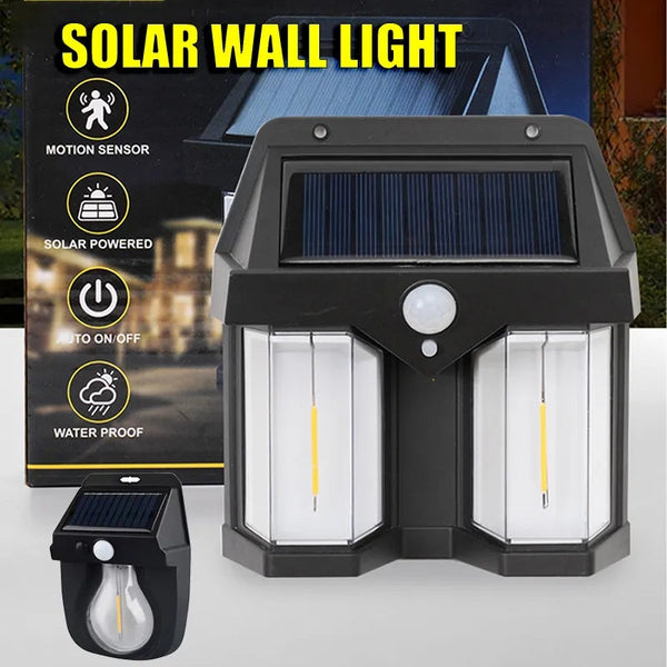 Outdoor Solar Sensor Wall Light, IP65 Waterproof Wall Light