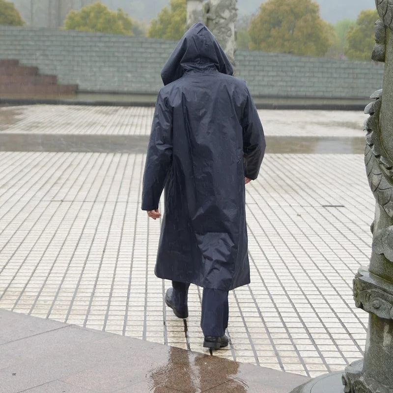 Fashion Long Men's Waterproof Raincoat