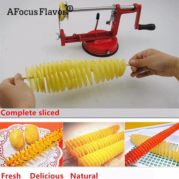 Potato Spiral Cutter | Fruits Vegetable Slicer Stainless Steel