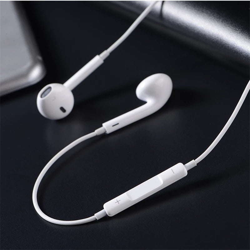 Original Stereo Earphones with Mic for iOS & Android