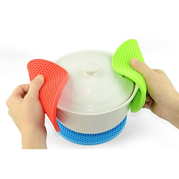 Silicone Trivet Pot Mat Round, Heat Resistant Non Slip