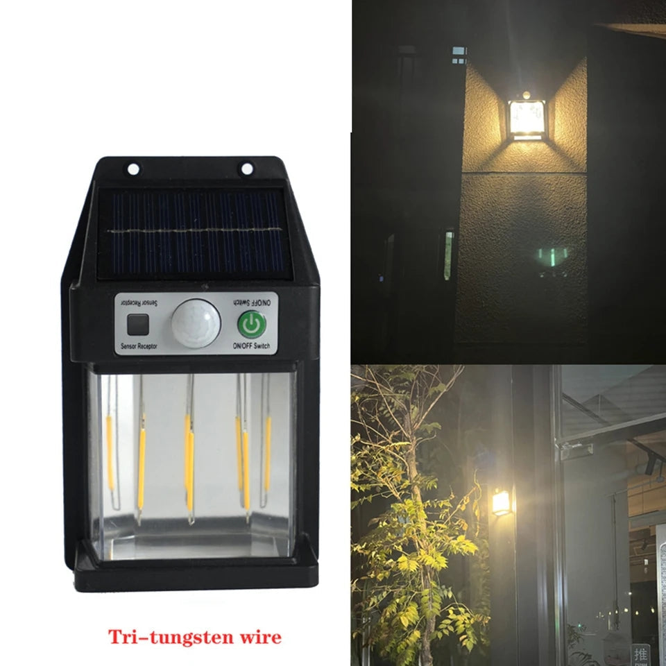 Solar Sensor Wall Light Outdoor, IP65 Waterproof Wall Light