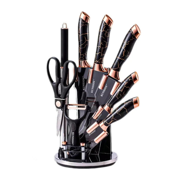 9PCS Kitchen Knife Set, Professional Stainless Steel