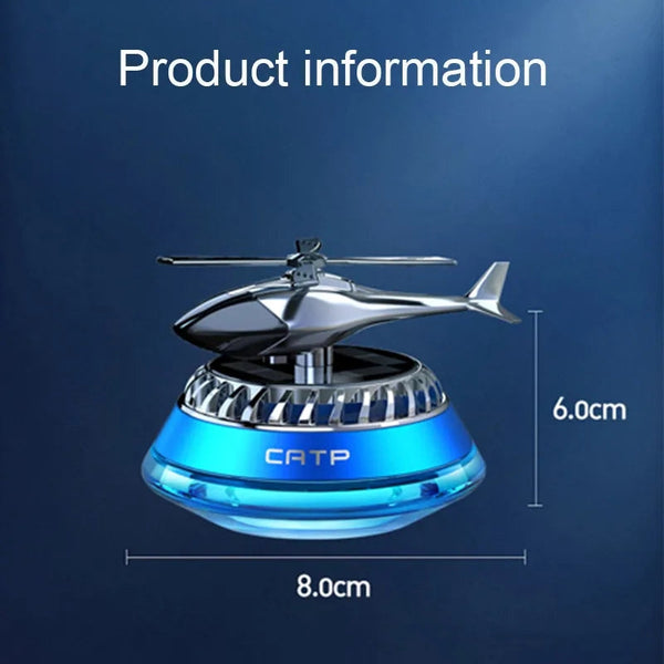 Car Airfeshener Auto Rotating Solar Helicopter