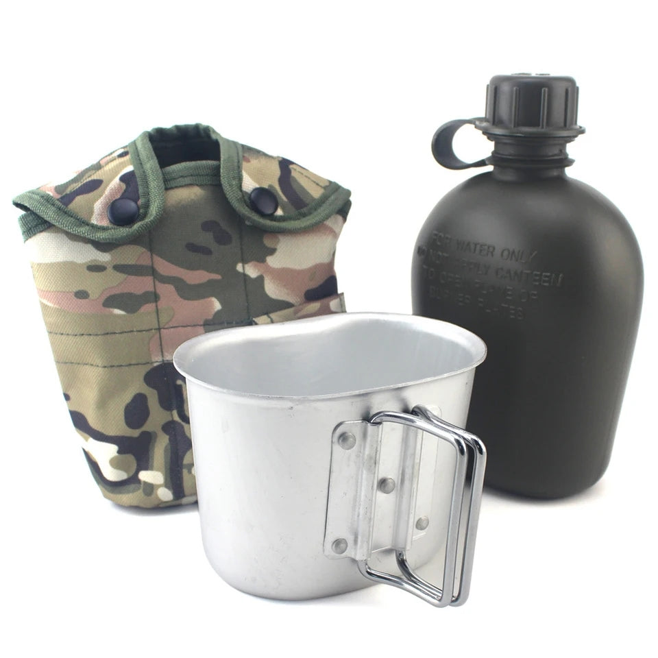 Military Water Bottle with Insulating Bag