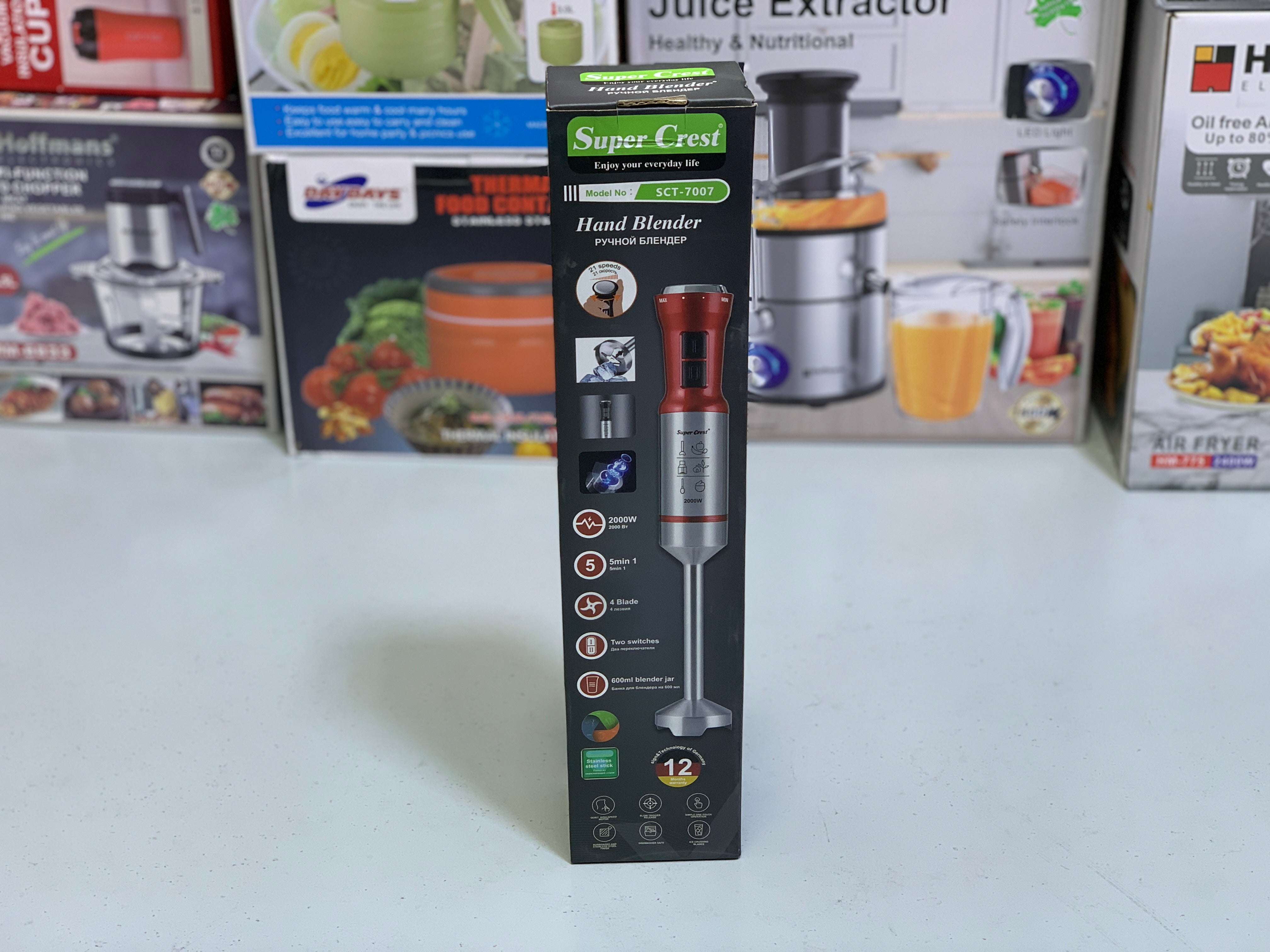 Super Crest Hand Blender Stainless Steel Blades