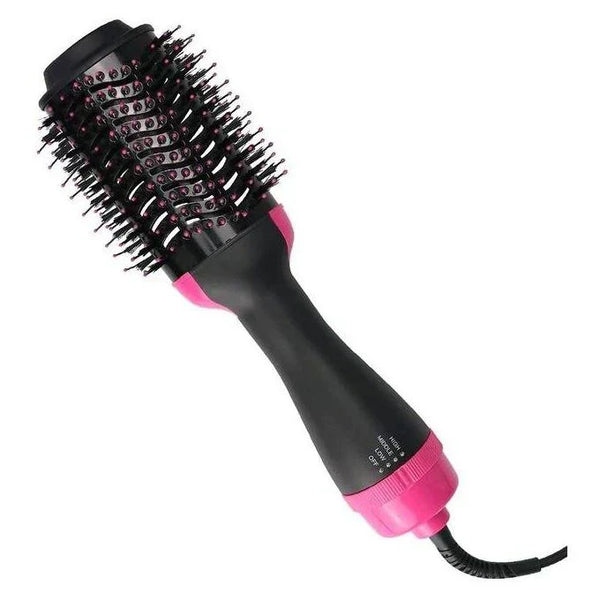 Hanif Trades 3-In-1 Electric One Step Hair Straightening Brush One Step Hot Air Brush Dryer + Styler