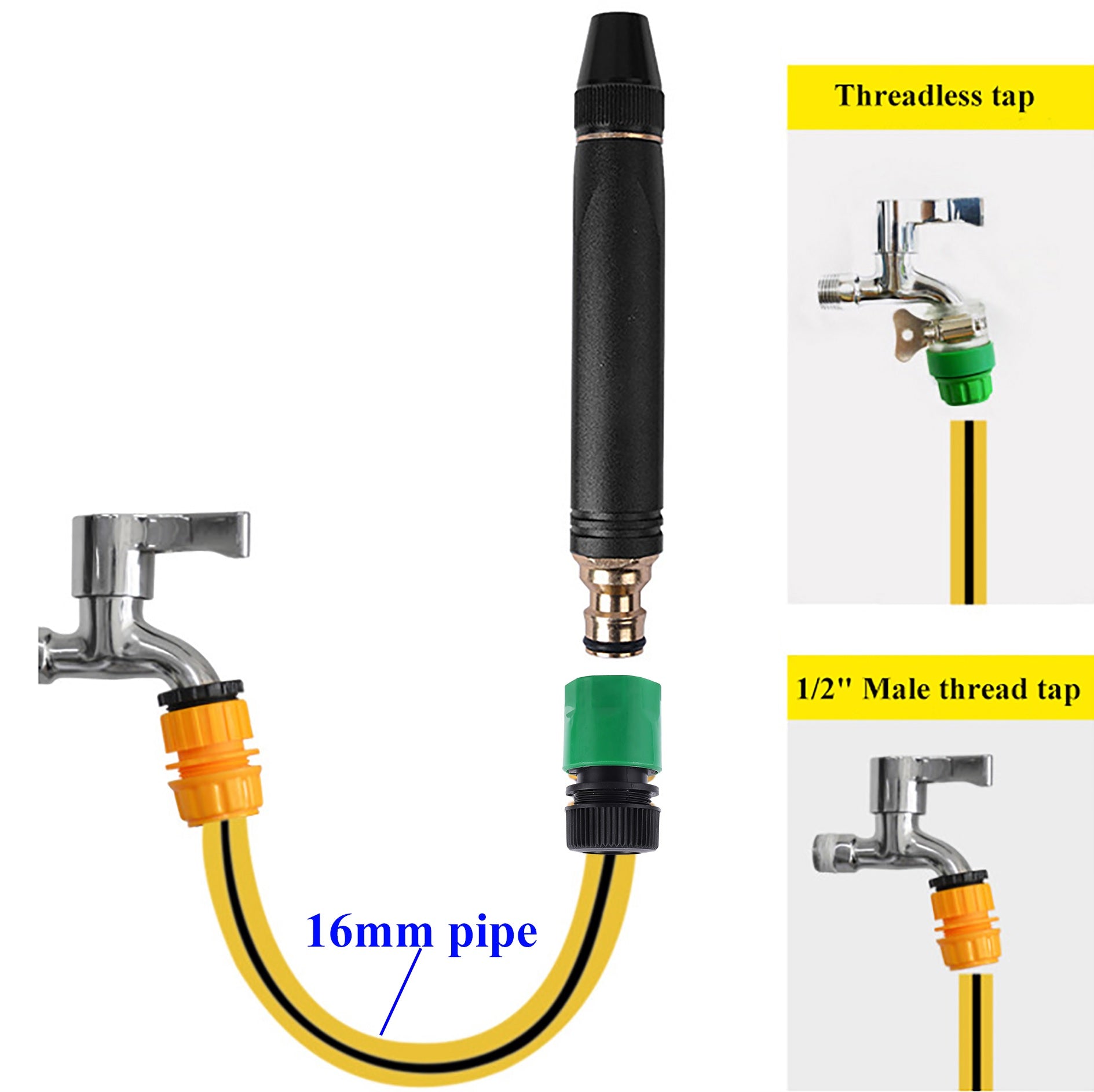 High Pressure Water Nozzle for Hose Pipe