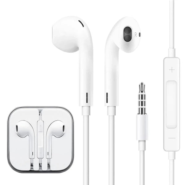 Original Stereo Earphones with Mic for iOS & Android