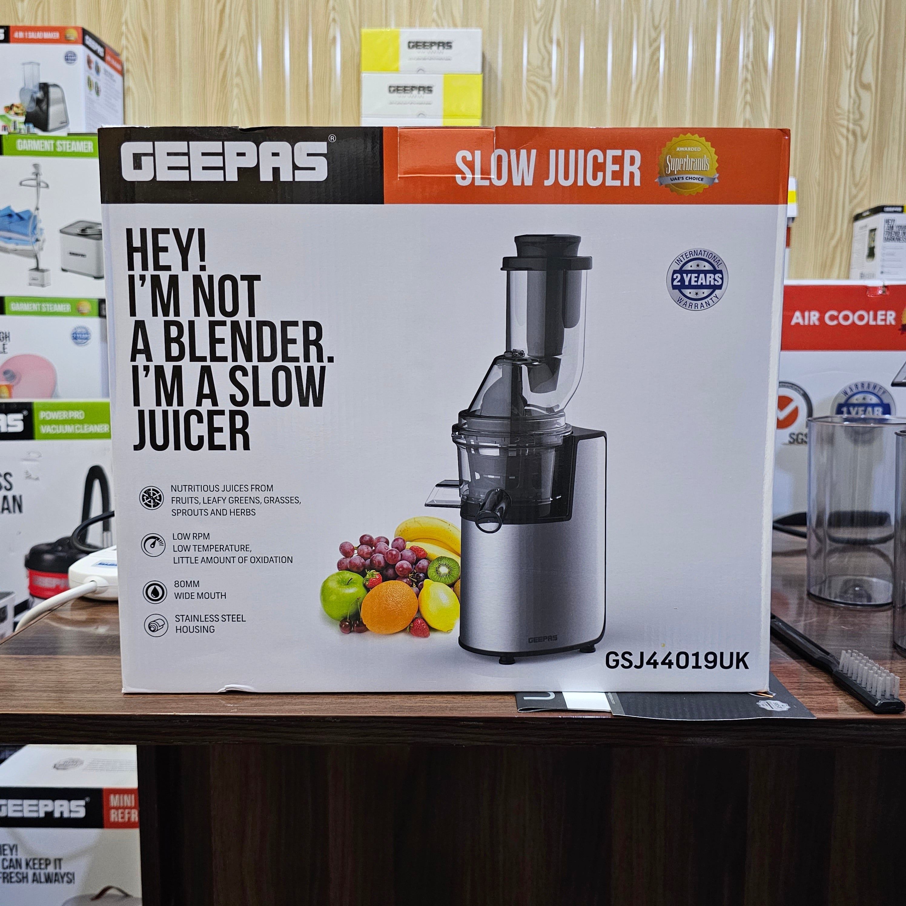 Geepas Slow Juicer GSJ44019UK