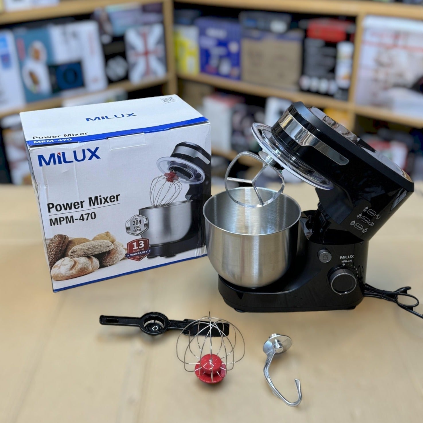 Malaysian Lot Imported Milux 4.7L Professional Stand Mixer