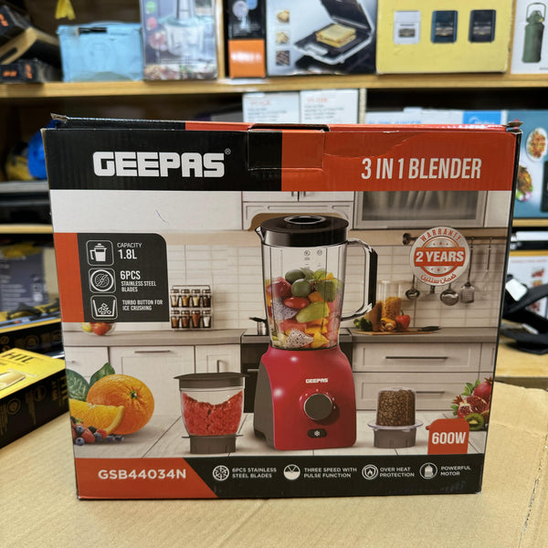 Geepas 3-in-1 Blender GSB44034N