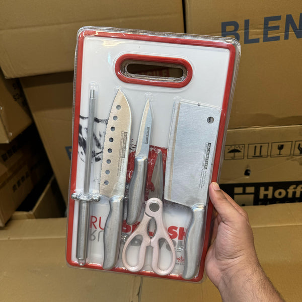 German Lot Imported 6-in-1 Professional Kitchen Knives Set