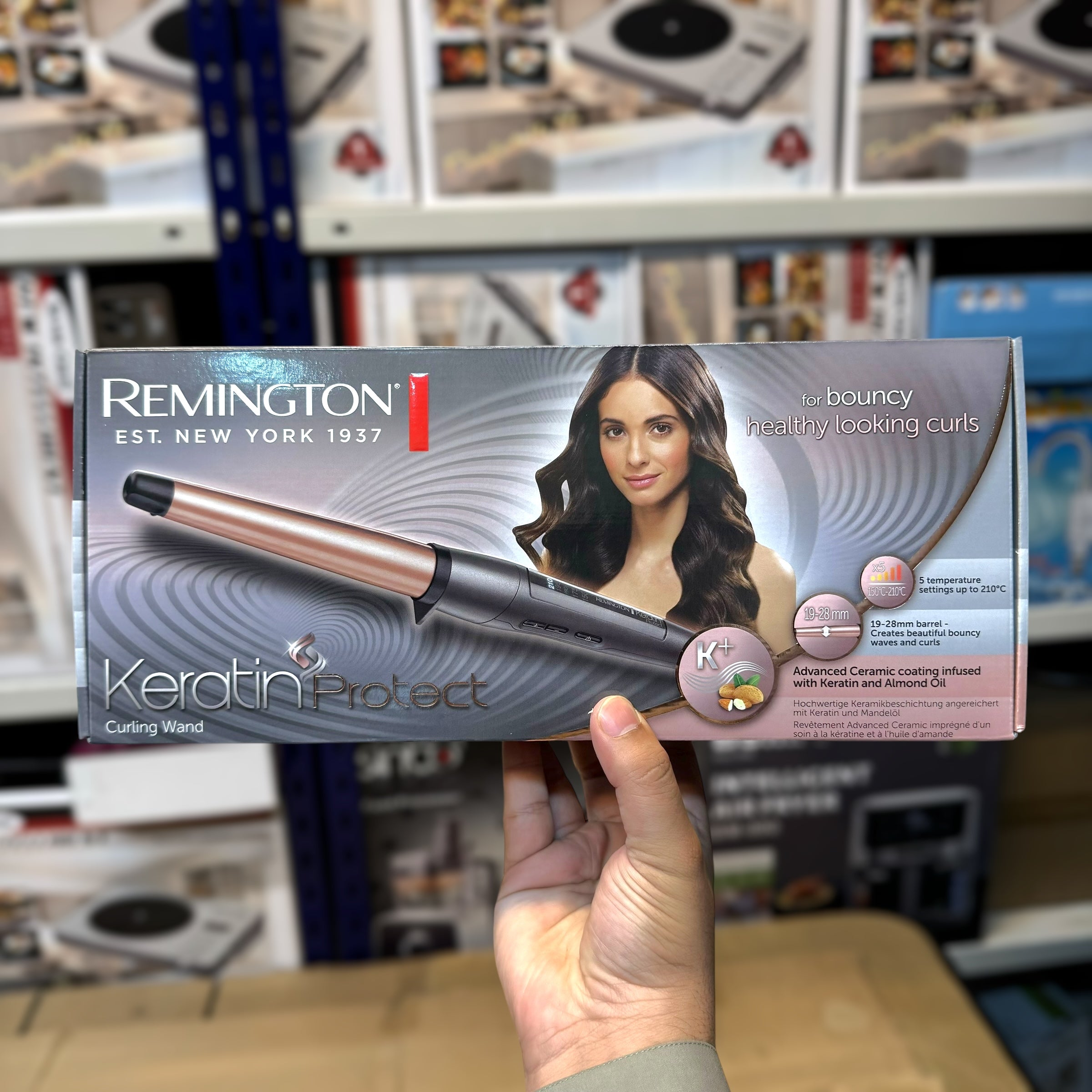 USA Lot Imported Remington CI83V6CN Keratin Protect Hair Curling Wand