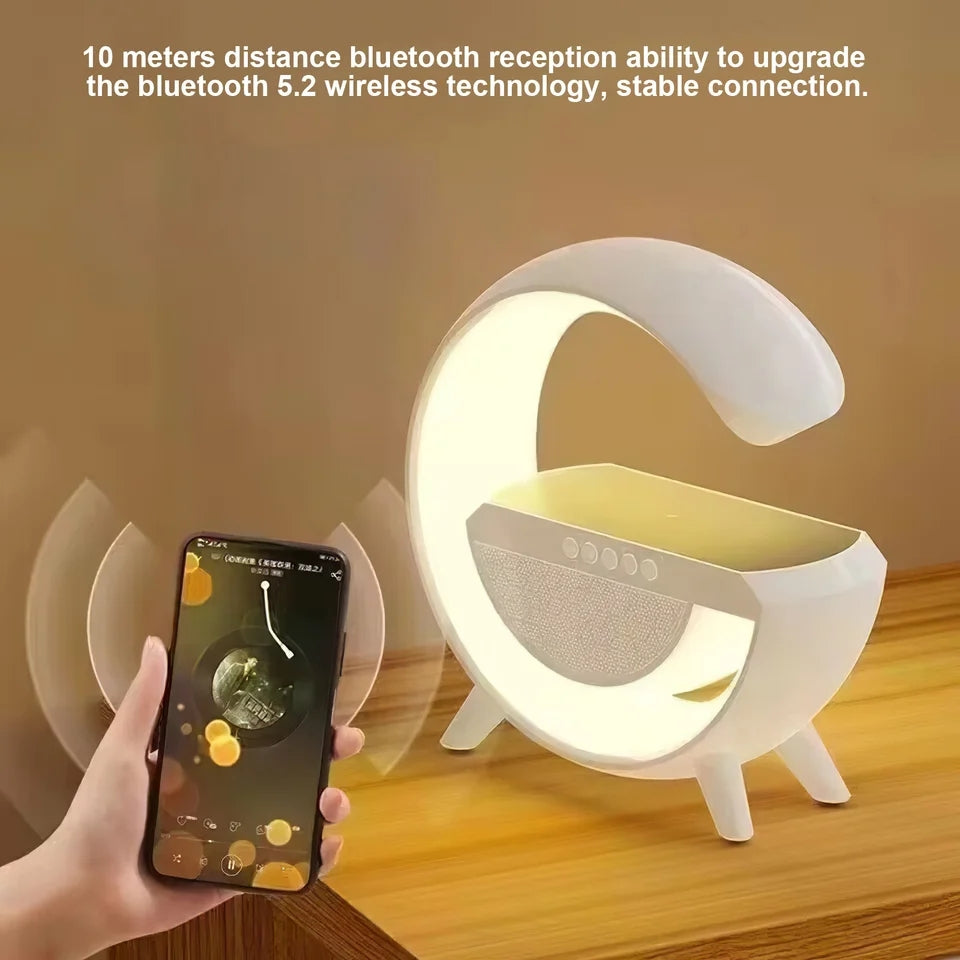 G Shaped Wireless Bluetooth Speakers with LED Night Lights