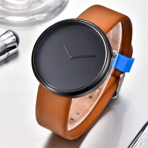 Tomi Brand Slim Luxury Leather Strap Wrist Watch TM103