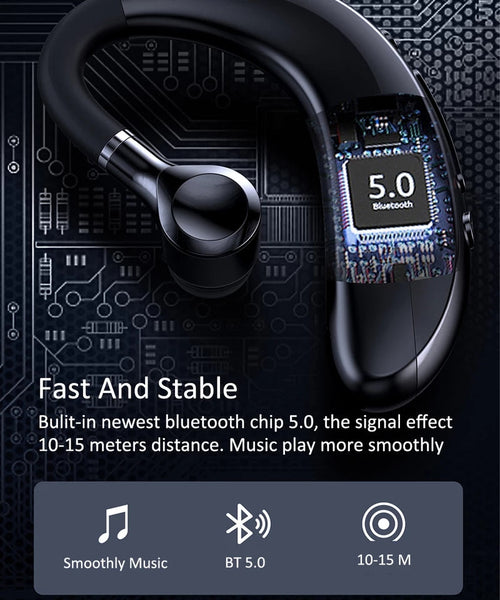 HMB-18 Bluetooth Wireless Earphone Handsfree Big Battery Business Headset