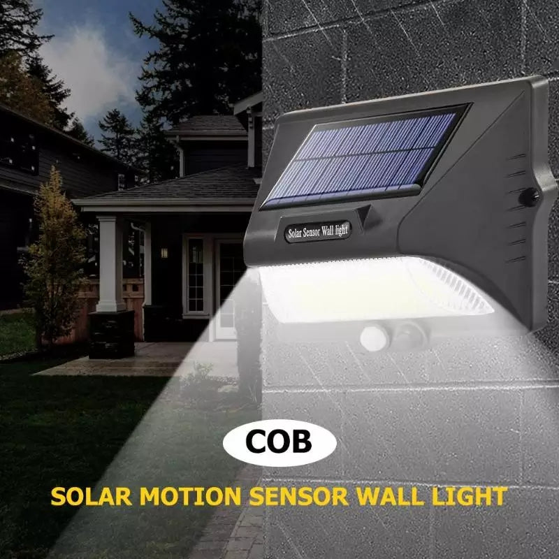 Rechargeable Solar COB LED Wall Light | PIR Motion Sensor