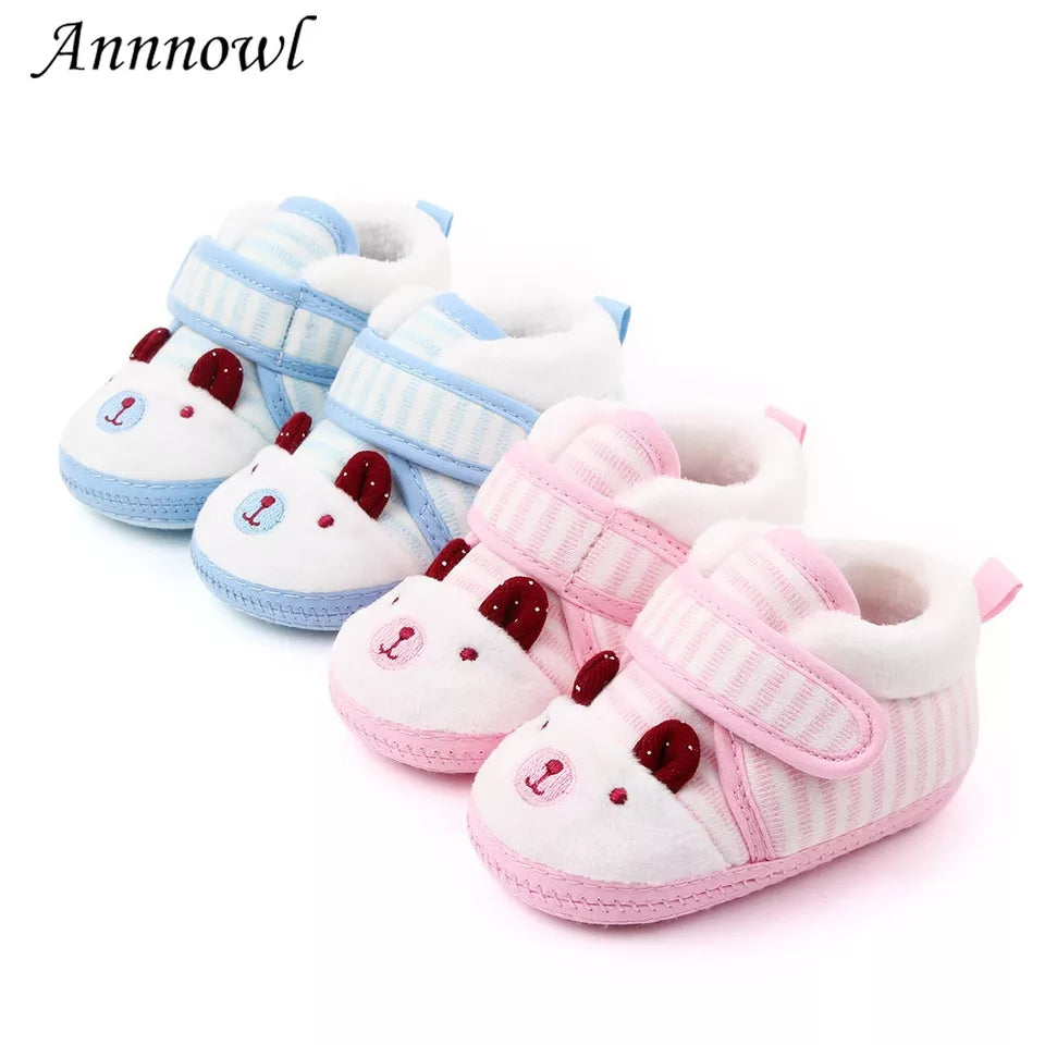 Baby Boy Girl Winter Warm Snow Boots Soft Sole Anti-Slip