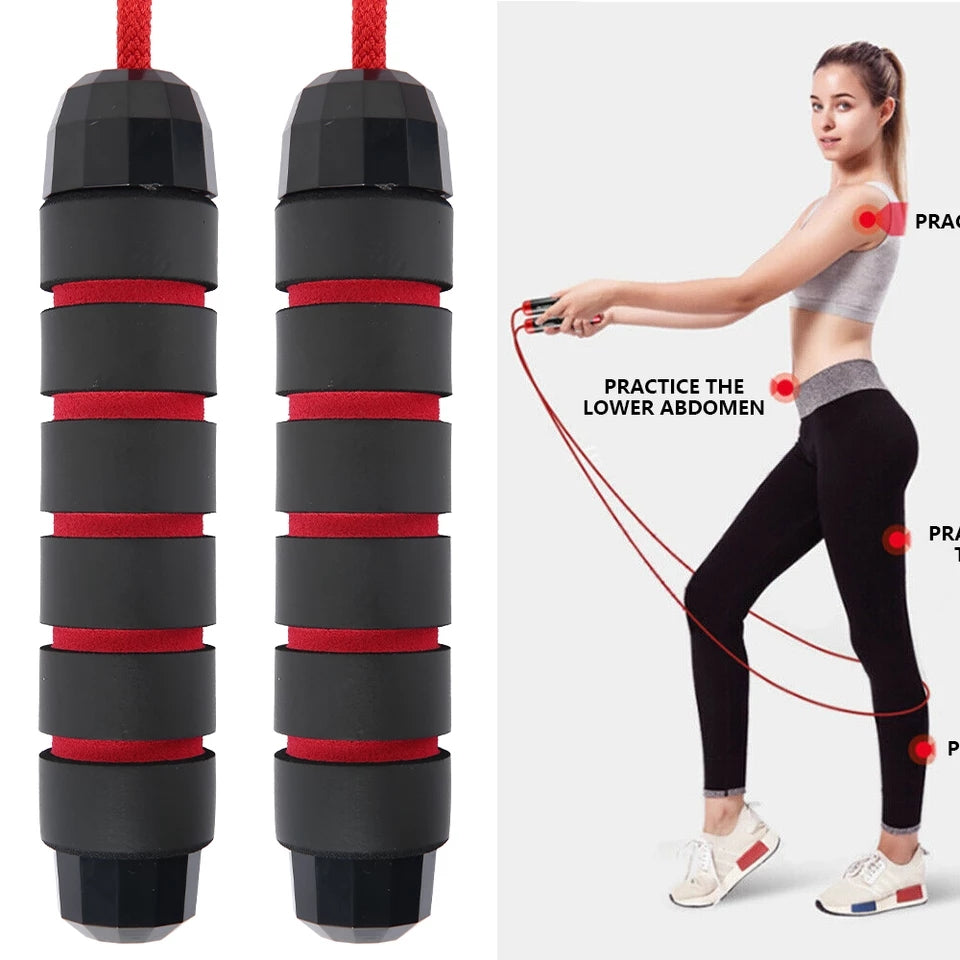 Adjustable Jumping Ropes with Skin-Friendly Foam Handles