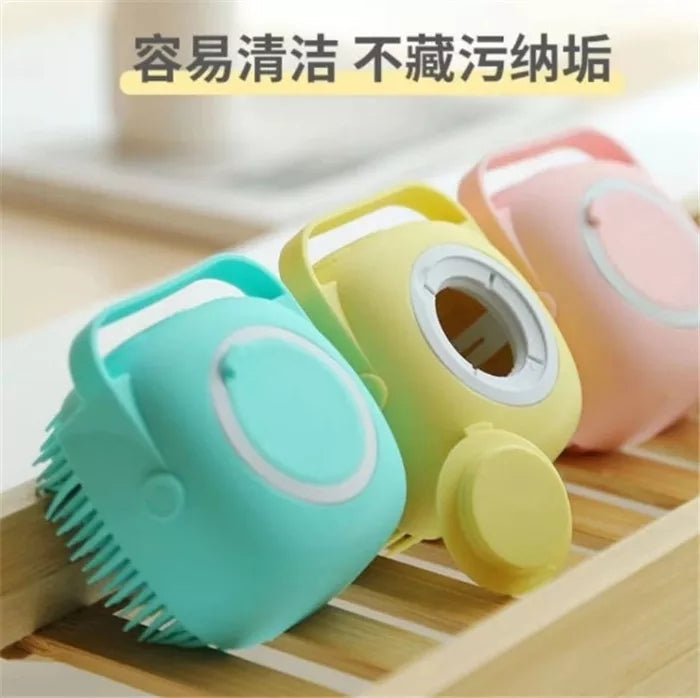 2 in 1 Silicone Bath Brush Liquid Shower Gel Dispenser