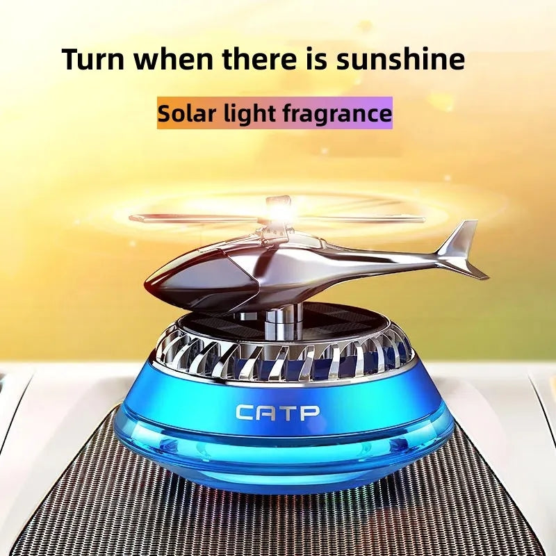 Car Airfeshener Auto Rotating Solar Helicopter