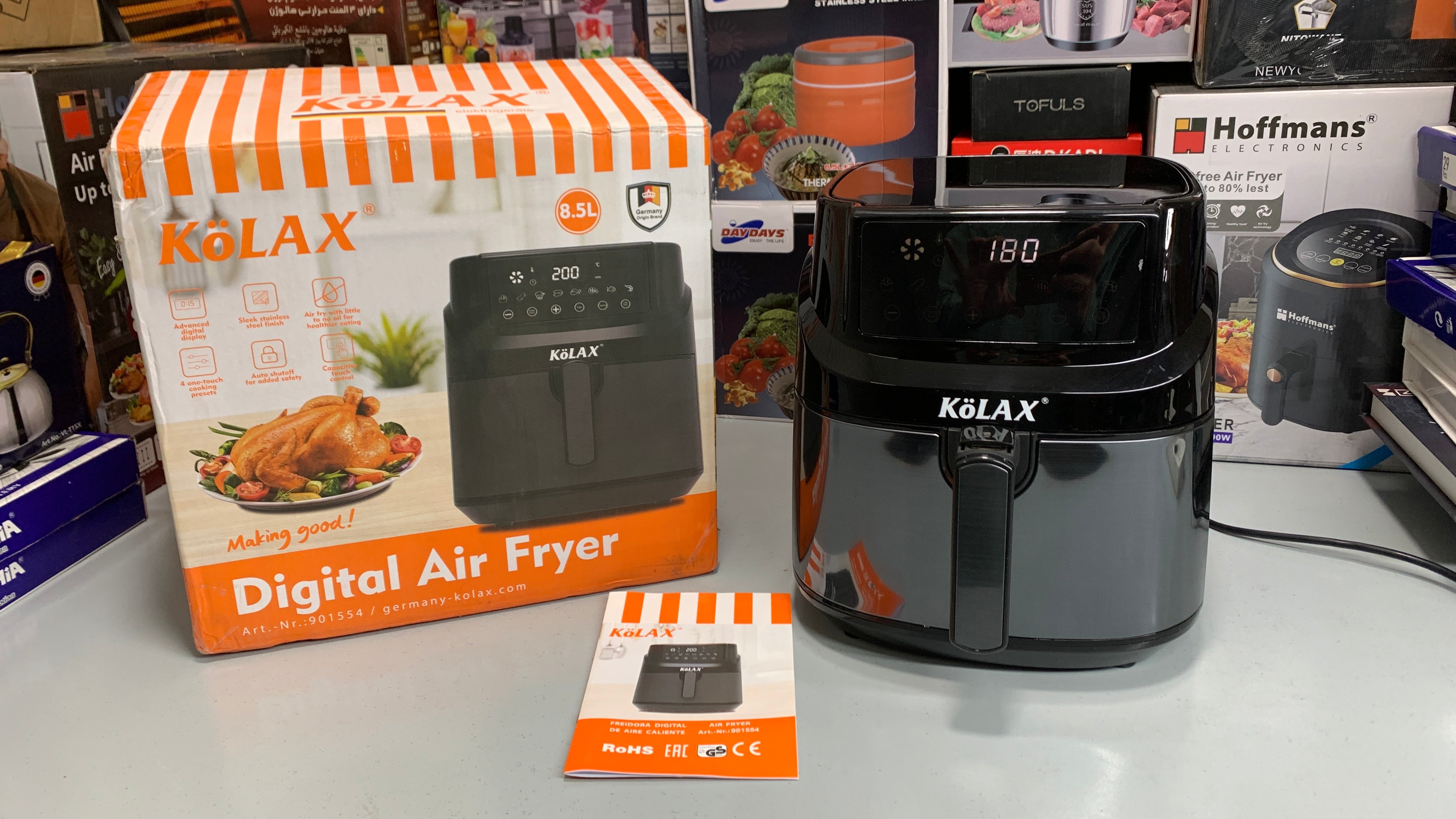 KOLAX Digital Air Fryer 2000w 8.5L Capacity