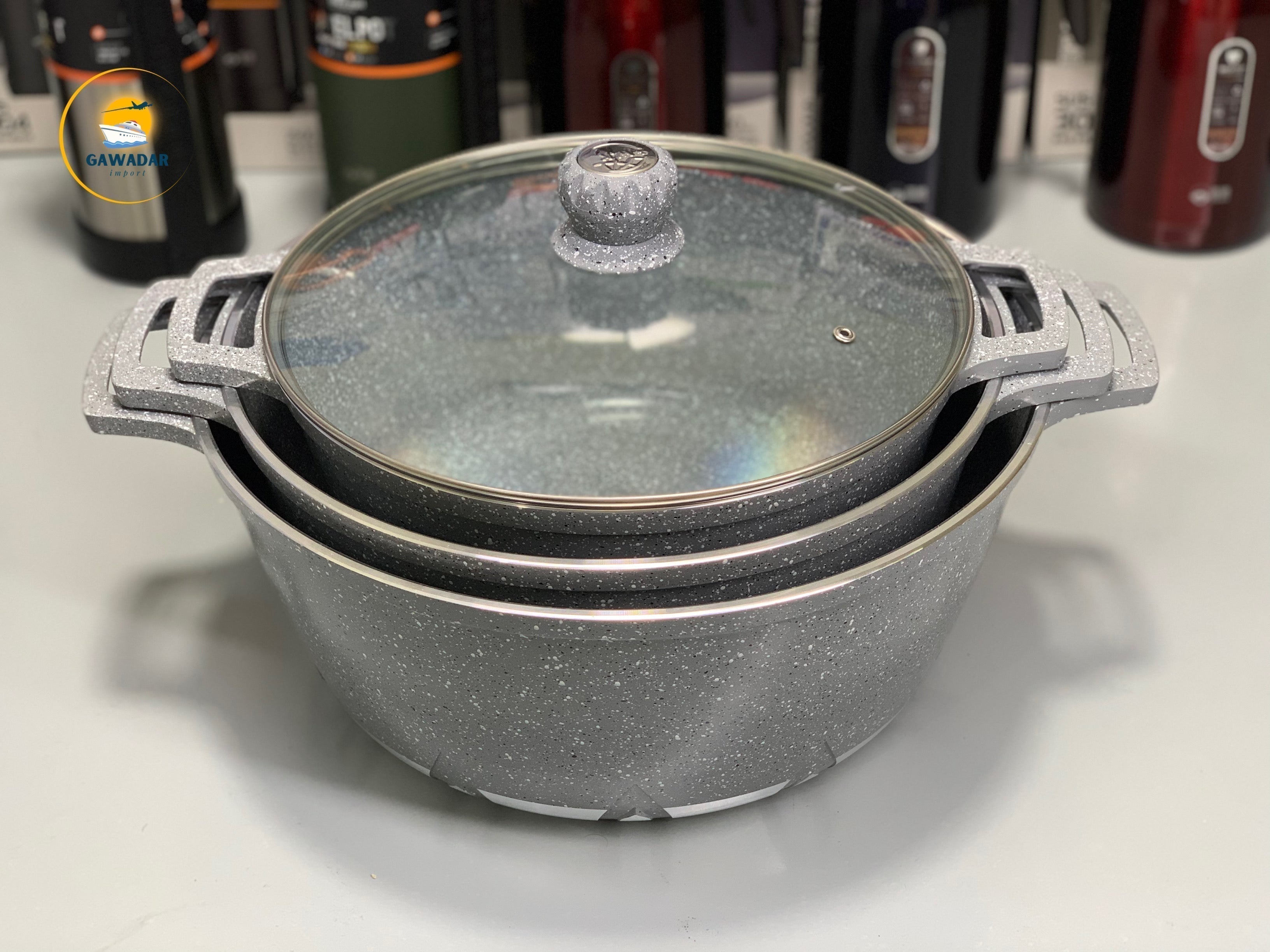 6 pieces Granite Cookware set| Pure non-stick