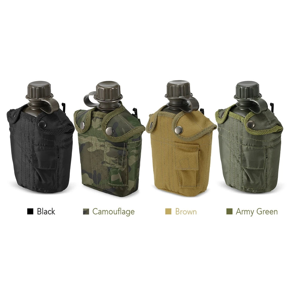 Military Water Bottle with Insulating Bag