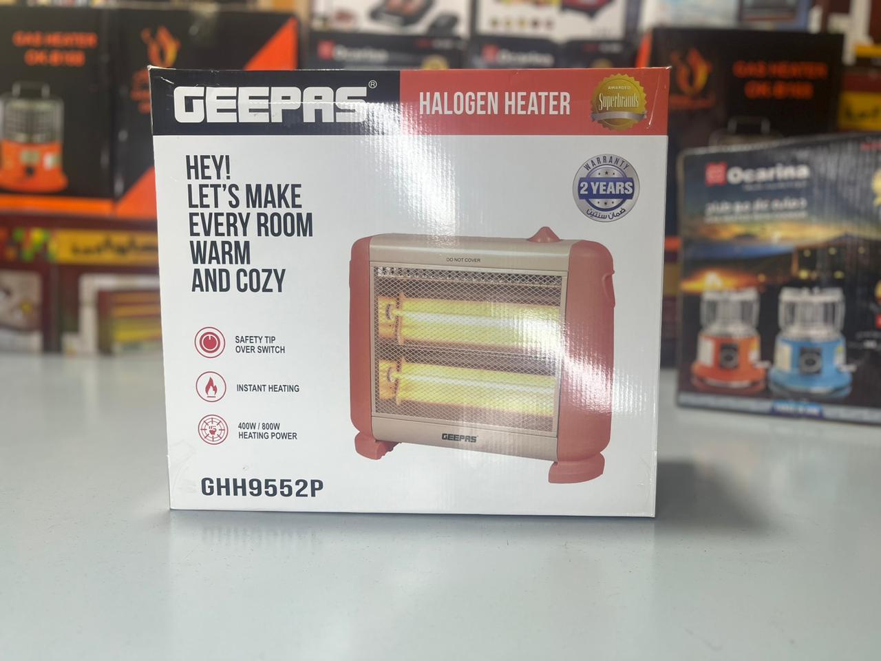 Geepas Halogen Heater 400/800 Power