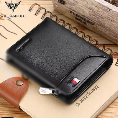 DIDE Large Capacity Zipper PU Leather Wallet