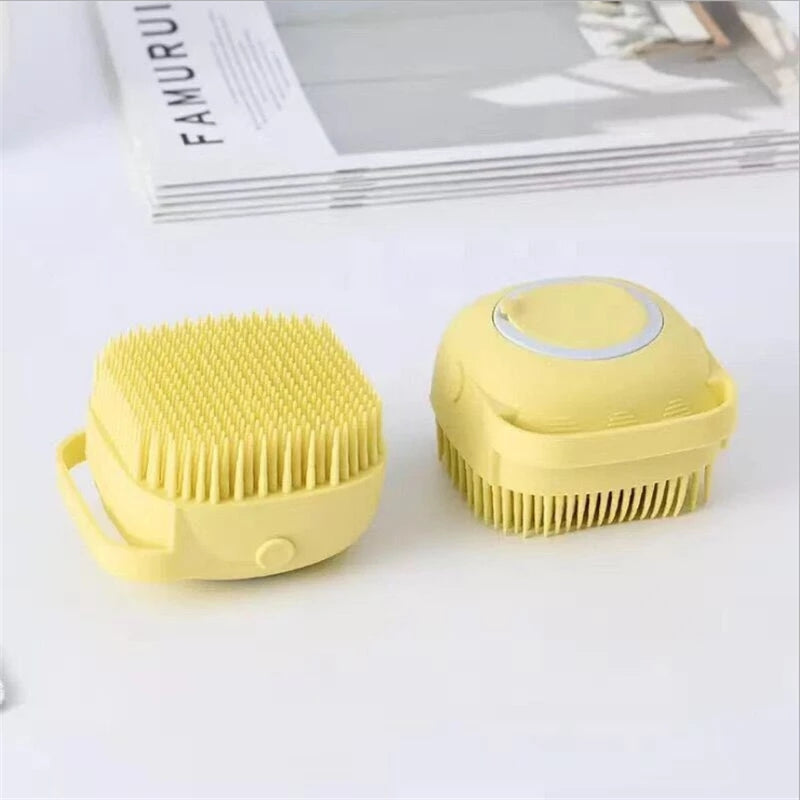 2 in 1 Silicone Bath Brush Liquid Shower Gel Dispenser