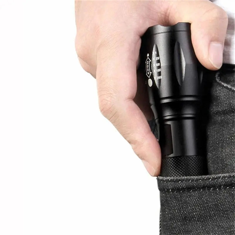 4 Colors High Lumens Bright Small Flashlight, Zoomable Waterproof Adjustable Brightness Flash Light