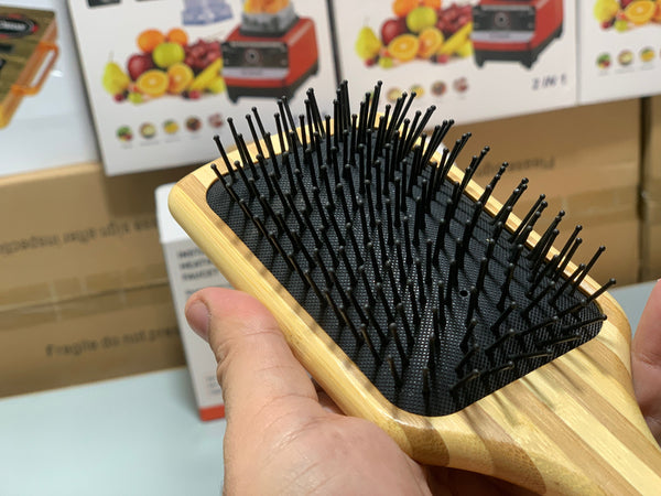 Wooden Soft Hair Brush Black