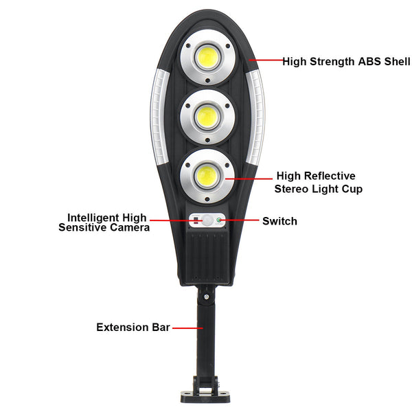 500W Chargeable Solar Light Street Motion Sensor Lamp